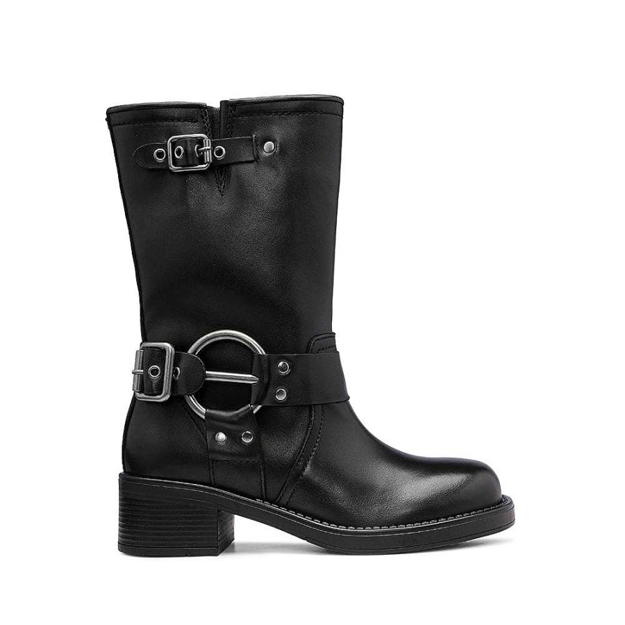 Mulher Manuel Alves Bota | Bota Biker De Mulher Manuel Alves