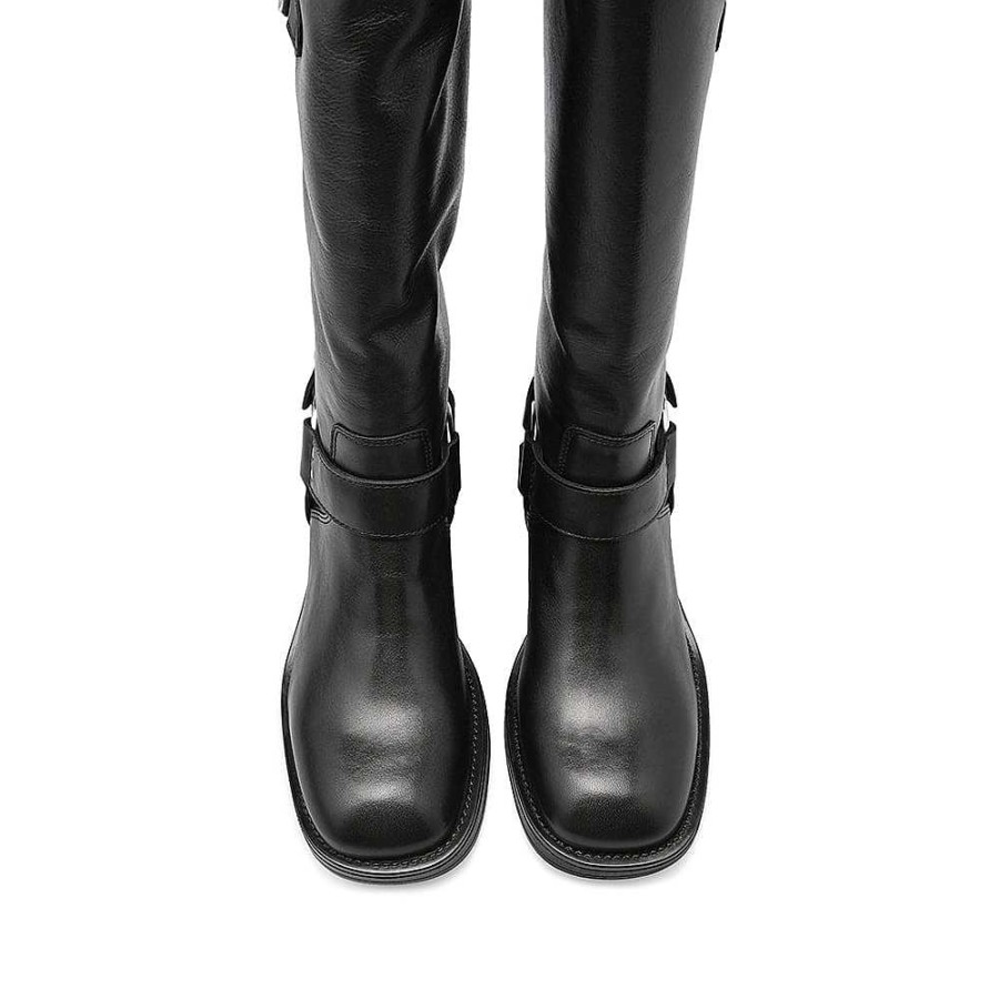 Mulher Manuel Alves Bota | Bota Biker De Mulher Manuel Alves Preto