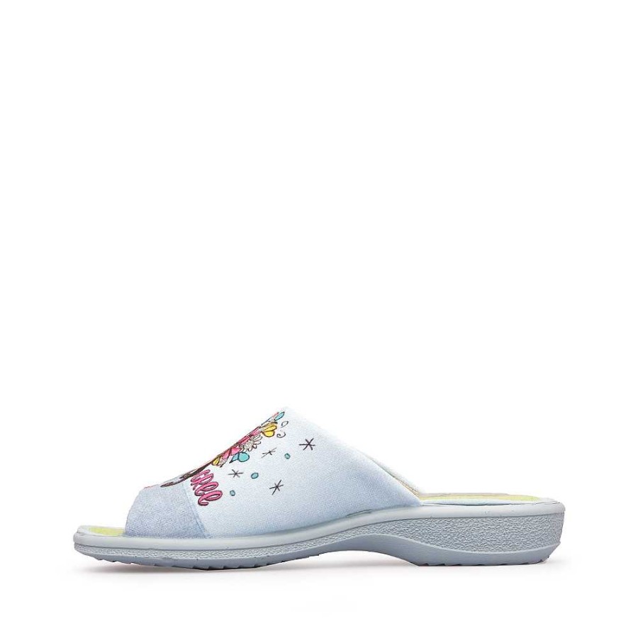 Mulher Manuel Alves Chinelo | Chinelo Mulher Pinturines Azul