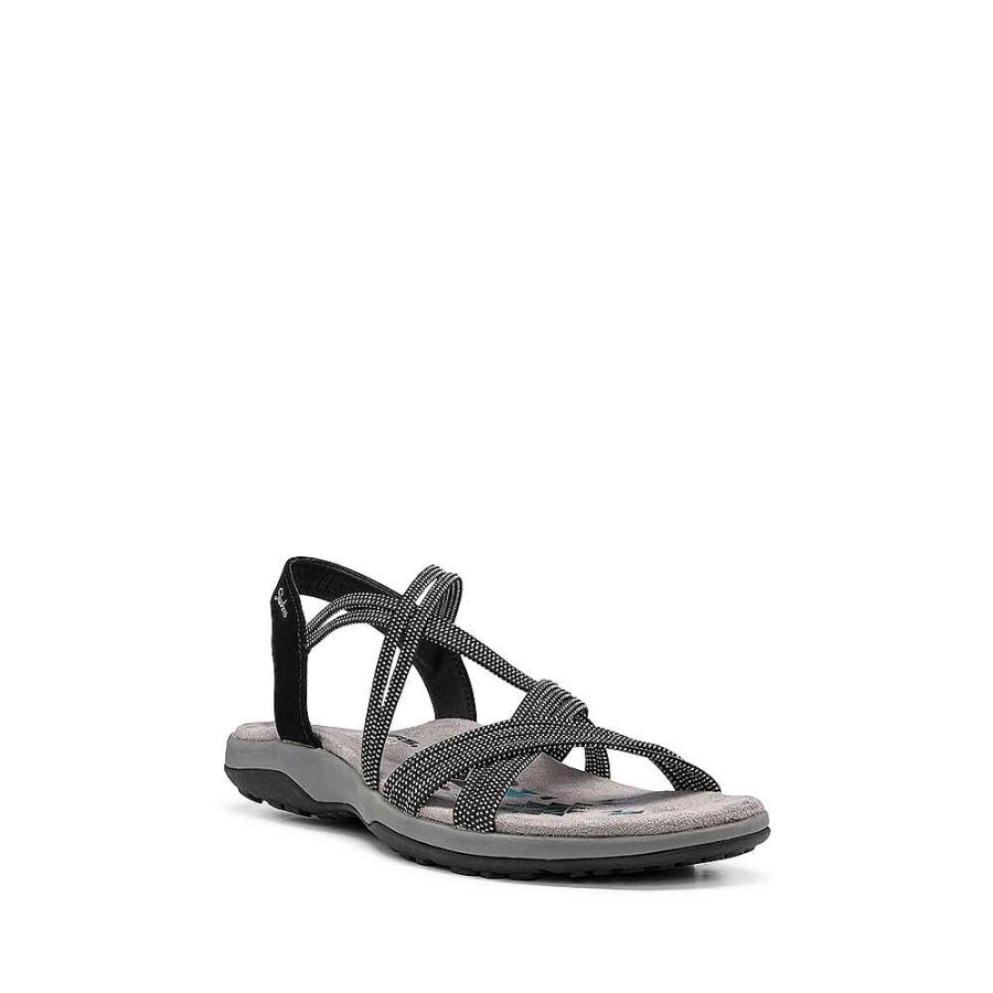 Mulher Manuel Alves Sandalia | Sandalia Reggae Slim - Turn It Up Skechers Preto