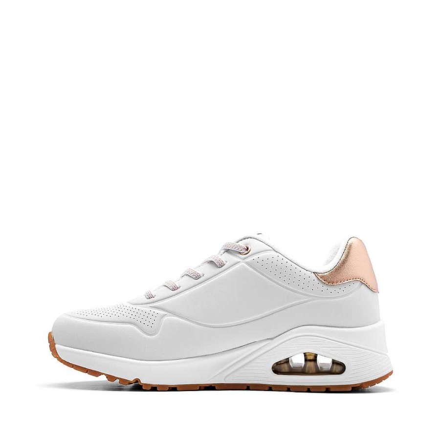 Mulher Manuel Alves Sapatilha | Sapatilhas Mulher Uno - Shimmer Away Skechers Branco