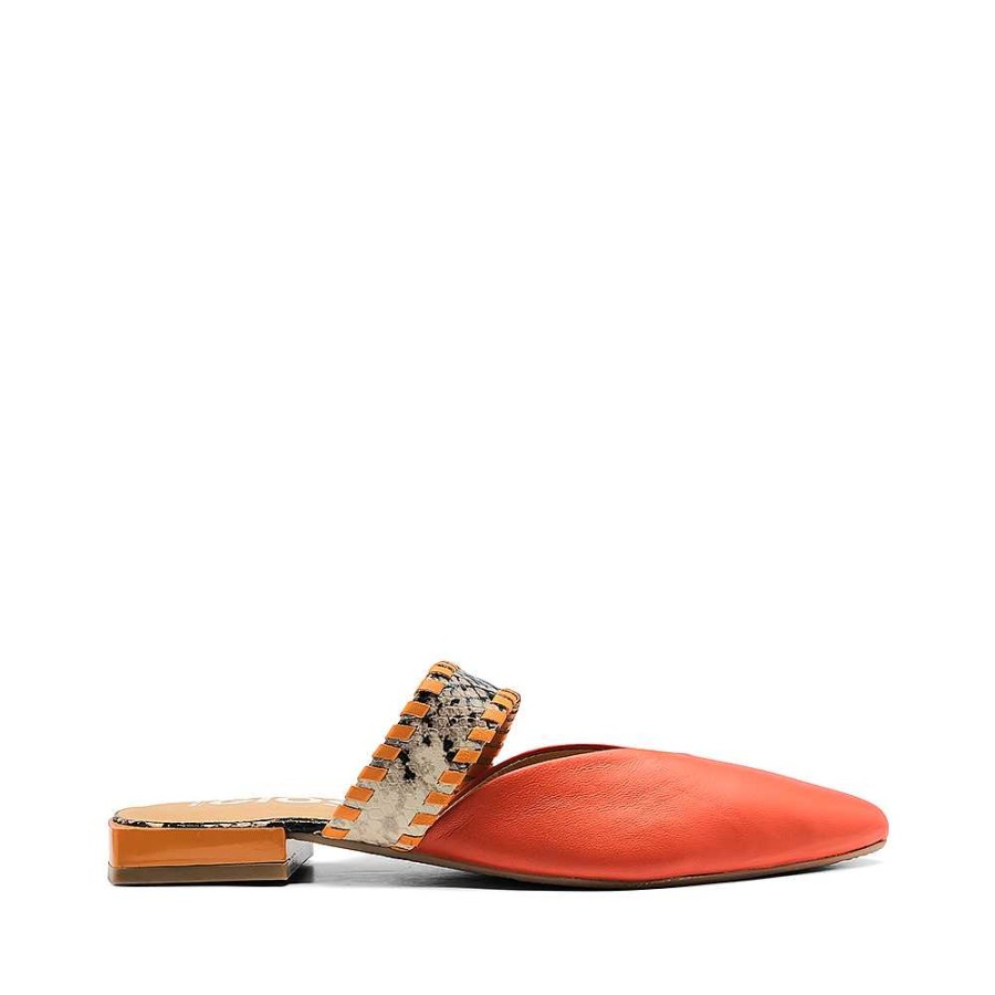 Mulher Manuel Alves Chinelo | Mule De Mulher Gioseppo Laranja