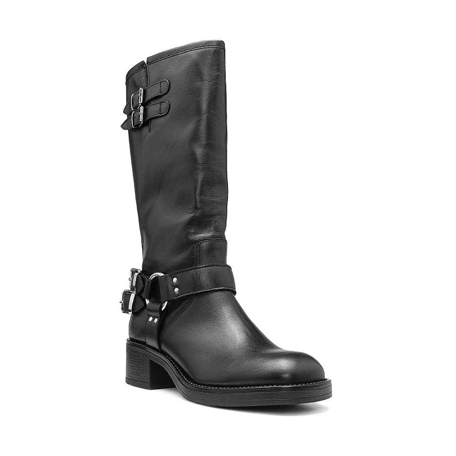 Mulher Manuel Alves Bota | Bota Biker De Mulher Manuel Alves Preto