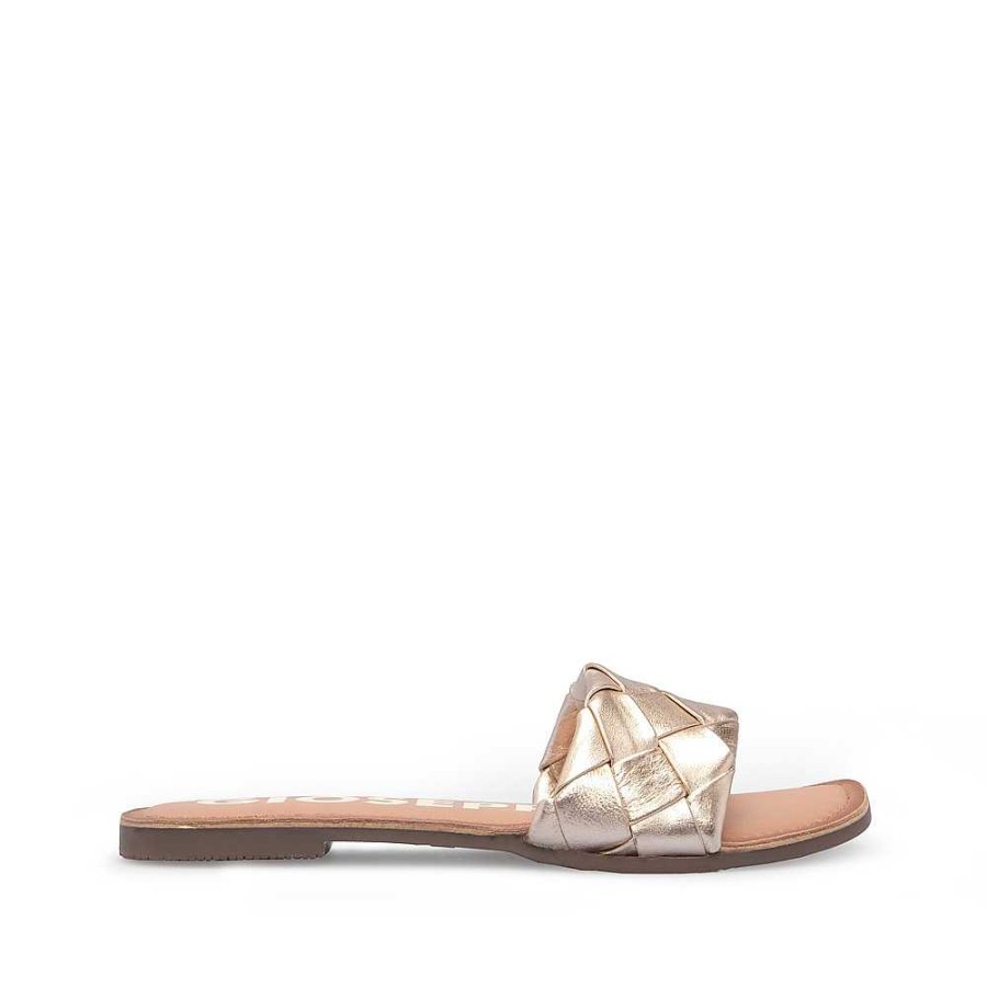 Mulher Manuel Alves Chinelo | Chinelo Mulher Gioseppo Dourado