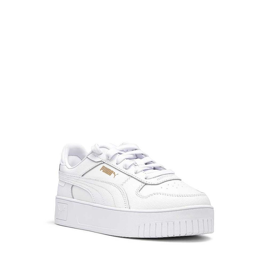 Mulher Manuel Alves Sapatilha | Sapatilhas Mulher Carina Street Puma Branco+Ouro