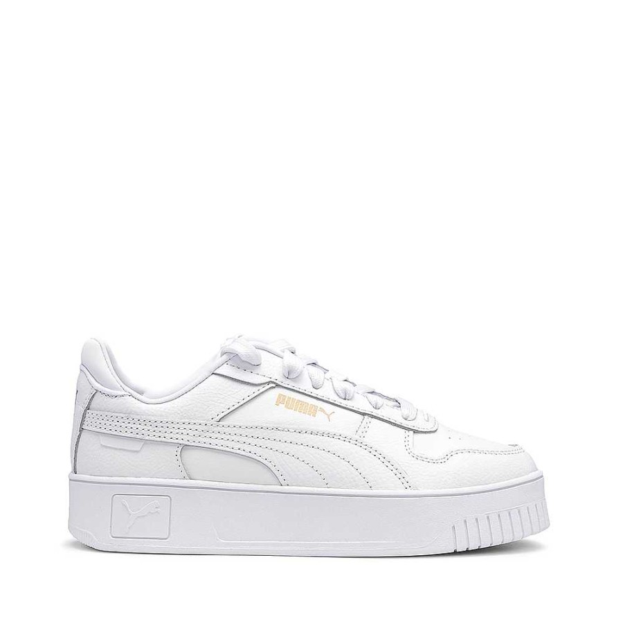 Mulher Manuel Alves Sapatilha | Sapatilhas Mulher Carina Street Puma Branco+Ouro